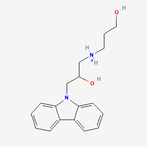 [3-(9-Carbazolyl)-2-hydroxypropyl]-(3-hydroxypropyl)ammonium