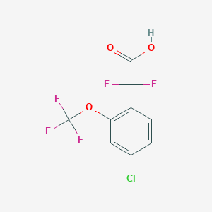 2-(4-Chloro-2-(trifluoromethoxy)phenyl)-2,2-difluoroacetic acid