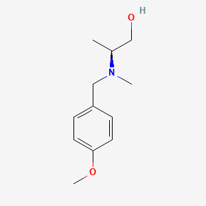 molecular formula C12H19NO2 B1475013 (2S)-2-[[(4-methoxyphenyl)methyl](methyl)amino]propan-1-ol CAS No. 1831151-61-1