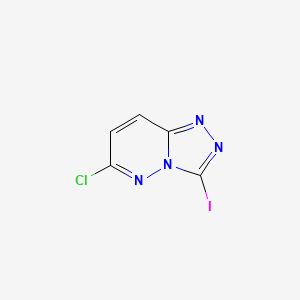 molecular formula C5H2ClIN4 B1475017 6-氯-3-碘-[1,2,4]三唑并[4,3-b]吡啶 CAS No. 1823892-24-5