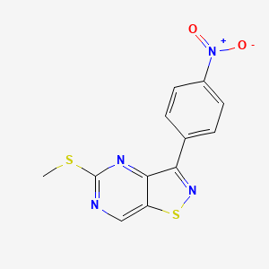 5-(Methylthio)-3-(4-nitrophenyl)isothiazolo[4,5-d]pyrimidine