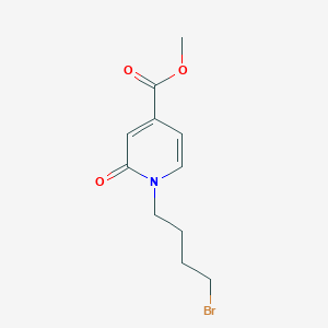 molecular formula C11H14BrNO3 B1475022 Methyl 1-(4-bromobutyl)-2-oxo-1,2-dihydropyridine-4-carboxylate CAS No. 1851423-48-7