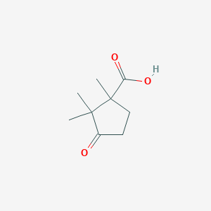 Cyclopentanecarboxylicacid, 1,2,2-trimethyl-3-oxo-(8CI,9CI)