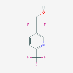 molecular formula C8H6F5NO B1475026 2,2-Difluoro-2-(6-(trifluoromethyl)pyridin-3-yl)ethanol CAS No. 1838637-36-7