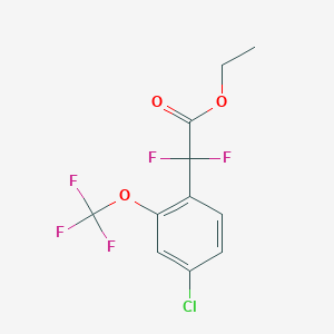 Ethyl 2-(4-chloro-2-(trifluoromethoxy)phenyl)-2,2-difluoroacetate