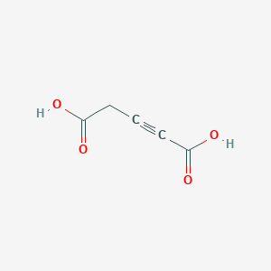 molecular formula C5H4O4 B14750323 Pent-2-ynedioic acid CAS No. 505-37-3