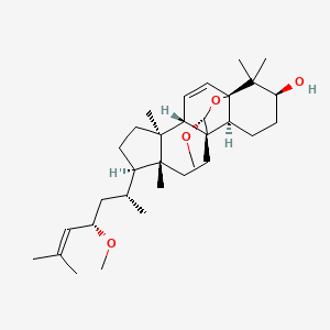 (1R,4S,5S,8R,9R,12S,13S,16S,19R)-19-methoxy-8-[(2R,4S)-4-methoxy-6-methylhept-5-en-2-yl]-5,9,17,17-tetramethyl-18-oxapentacyclo[10.5.2.01,13.04,12.05,9]nonadec-2-en-16-ol