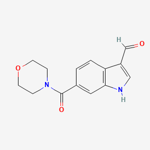 6-(Morpholine-4-carbonyl)-1H-indole-3-carbaldehyde