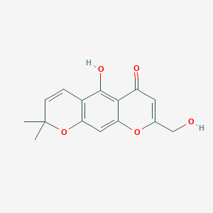 molecular formula C15H14O5 B14750353 Greveichromenol 