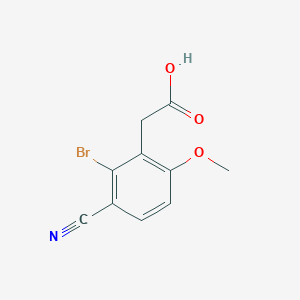 2-(2-Bromo-3-cyano-6-methoxyphenyl)acetic acid