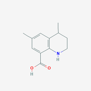 molecular formula C12H15NO2 B1475040 4,6-Dimethyl-1,2,3,4-tetrahydroquinoline-8-carboxylic acid CAS No. 1803598-24-4