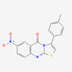 3-(4-Methylphenyl)-7-nitro-5H-[1,3]thiazolo[2,3-B]quinazolin-5-one