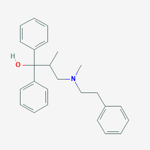 molecular formula C25H29NO B14750495 1-Propanol, 1,1-diphenyl-2-methyl-3-methylphenethylamino- CAS No. 2104-80-5