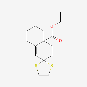 Ethyl 3',4',5',6',7',8'-hexahydro-4a'h-spiro[1,3-dithiolane-2,2'-naphthalene]-4a'-carboxylate