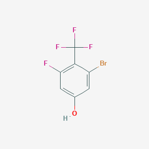 molecular formula C7H3BrF4O B1475054 3-Bromo-5-fluoro-4-(trifluoromethyl)phenol CAS No. 1805417-79-1