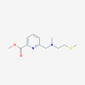 molecular formula C12H18N2O2S B1475056 Methyl 6-((methyl(2-(methylthio)ethyl)amino)methyl)picolinate CAS No. 2203952-43-4