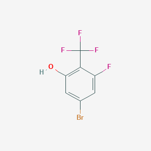 molecular formula C7H3BrF4O B1475063 5-Bromo-3-fluoro-2-(trifluoromethyl)phenol CAS No. 1805589-60-9