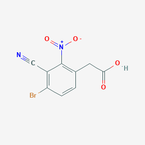molecular formula C9H5BrN2O4 B1475064 2-(4-Bromo-3-cyano-2-nitrophenyl)acetic acid CAS No. 1805103-08-5