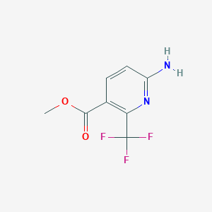 molecular formula C8H7F3N2O2 B1475069 6-氨基-2-(三氟甲基)烟酸甲酯 CAS No. 1227594-94-6