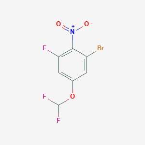 1-Bromo-5-difluoromethoxy-3-fluoro-2-nitrobenzene