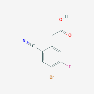 2-(4-Bromo-2-cyano-5-fluorophenyl)acetic acid