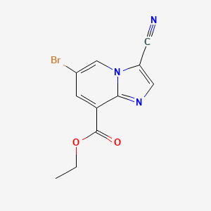 Ethyl 6-bromo-3-cyanoimidazo[1,2-a]pyridine-8-carboxylate