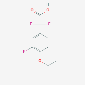 2,2-Difluoro-2-(3-fluoro-4-isopropoxyphenyl)acetic acid