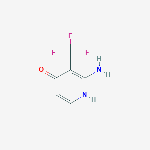 molecular formula C6H5F3N2O B1475097 2-Amino-4-hydroxy-3-(trifluoromethyl)pyridine CAS No. 1227515-21-0