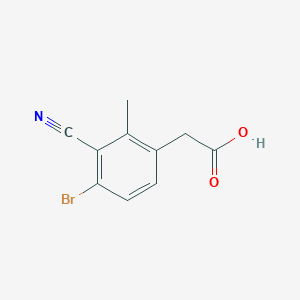 molecular formula C10H8BrNO2 B1475099 2-(4-Bromo-3-cyano-2-methylphenyl)acetic acid CAS No. 1805190-00-4