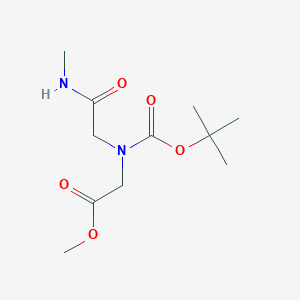 Methyl 2-{(tert-butoxycarbonyl)[2-(methylamino)-2-oxoethyl]amino}acetate