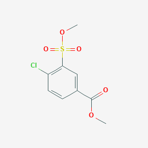 molecular formula C9H9ClO5S B1475110 Methyl 4-chloro-3-(methoxysulfonyl)benzoate CAS No. 1424939-63-8