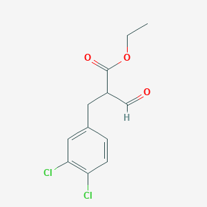 molecular formula C12H12Cl2O3 B1475113 Ethyl 2-(3,4-dichlorobenzyl)-3-oxopropanoate CAS No. 1424941-21-8