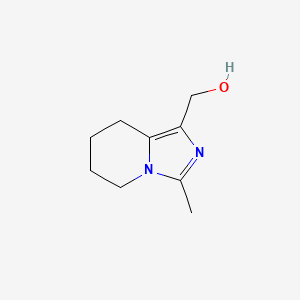 molecular formula C9H14N2O B1475122 (3-Methyl-5,6,7,8-tetrahydroimidazo[1,5-a]pyridin-1-yl)methanol CAS No. 1567099-11-9