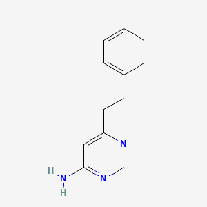 molecular formula C12H13N3 B1475125 6-(2-Phenylethyl)pyrimidin-4-amine CAS No. 1552931-61-9