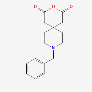 molecular formula C16H19NO3 B1475130 9-Benzyl-3-oxa-9-azaspiro[5.5]undecane-2,4-dione CAS No. 1424939-87-6