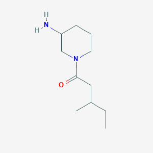 molecular formula C11H22N2O B1475138 1-(3-Aminopiperidin-1-yl)-3-methylpentan-1-one CAS No. 1592638-31-7