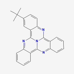 molecular formula C25H20N4 B14751412 Tricycloquinazoline, 3-tert-butyl- CAS No. 313-94-0