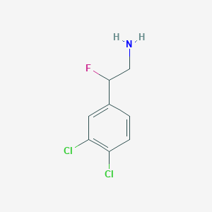 molecular formula C8H8Cl2FN B1475145 2-(3,4-二氯苯基)-2-氟乙基胺 CAS No. 779282-68-7