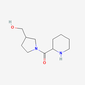 molecular formula C11H20N2O2 B1475147 [1-(Piperidine-2-carbonyl)pyrrolidin-3-yl]methanol CAS No. 1564763-51-4