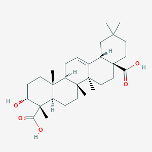 molecular formula C30H46O5 B14751489 (3R,4S,4aR,6aR,6bS,8aS,12aS,14aR,14bR)-3-hydroxy-4,6a,6b,11,11,14b-hexamethyl-1,2,3,4a,5,6,7,8,9,10,12,12a,14,14a-tetradecahydropicene-4,8a-dicarboxylic acid 