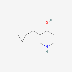 molecular formula C9H17NO B1475151 3-(环丙基甲基)哌啶-4-醇 CAS No. 1603548-06-6