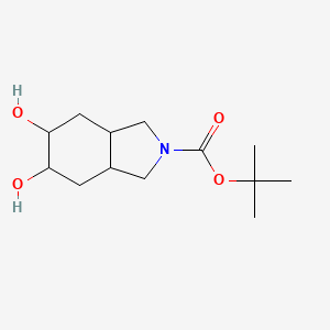 tert-Butyl 5,6-dihydroxyoctahydro-2H-isoindole-2-carboxylate