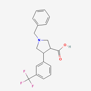 1-Benzyl-4-(3-trifluoromethyl-phenyl)-pyrrolidine-3-carboxylic acid