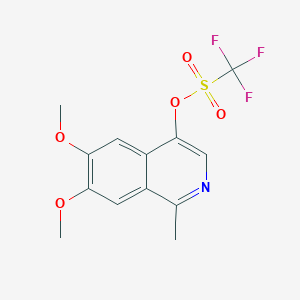 6,7-Dimethoxy-1-methylisoquinolin-4-YL trifluoromethanesulfonate