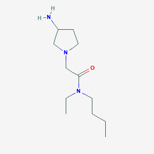 2-(3-aminopyrrolidin-1-yl)-N-butyl-N-ethylacetamide