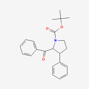 molecular formula C22H25NO3 B1475169 tert-Butyl 2-benzoyl-3-phenyl-1-pyrrolidinecarboxylate CAS No. 1424939-33-2