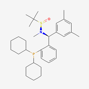 [S(R)]-N-[(S)-(3,5-Dimethylphenyl)[2-(dicyclohexylphosphino)phenyl]methyl]-N,2-dimethyl-2-propanesulfinamide