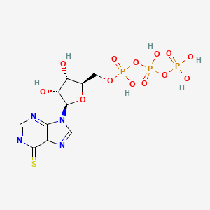 [[(2R,3S,4R,5R)-3,4-dihydroxy-5-(6-sulfanylidene-5H-purin-9-yl)oxolan-2-yl]methoxy-hydroxyphosphoryl] phosphono hydrogen phosphate