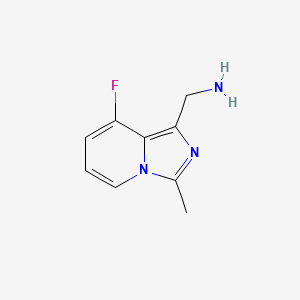 (8-Fluoro-3-methylimidazo[1,5-a]pyridin-1-yl)methanamine