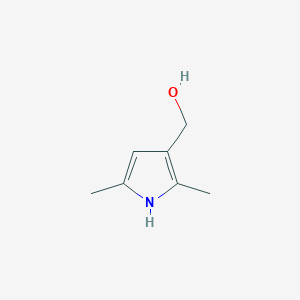 molecular formula C7H11NO B14751768 (2,5-dimethyl-1H-pyrrol-3-yl)methanol 